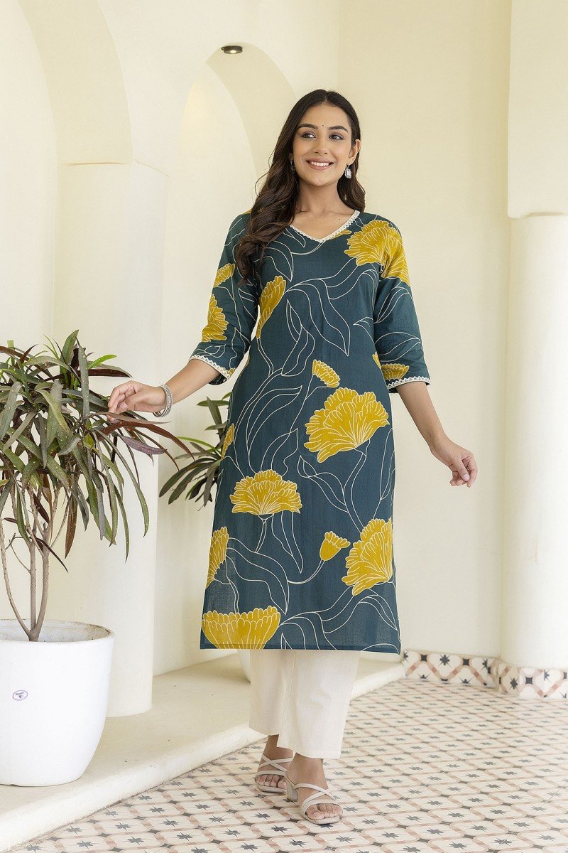 Blossom Kurti — Deep Yellow Blossom Kurti — Deep Yellow