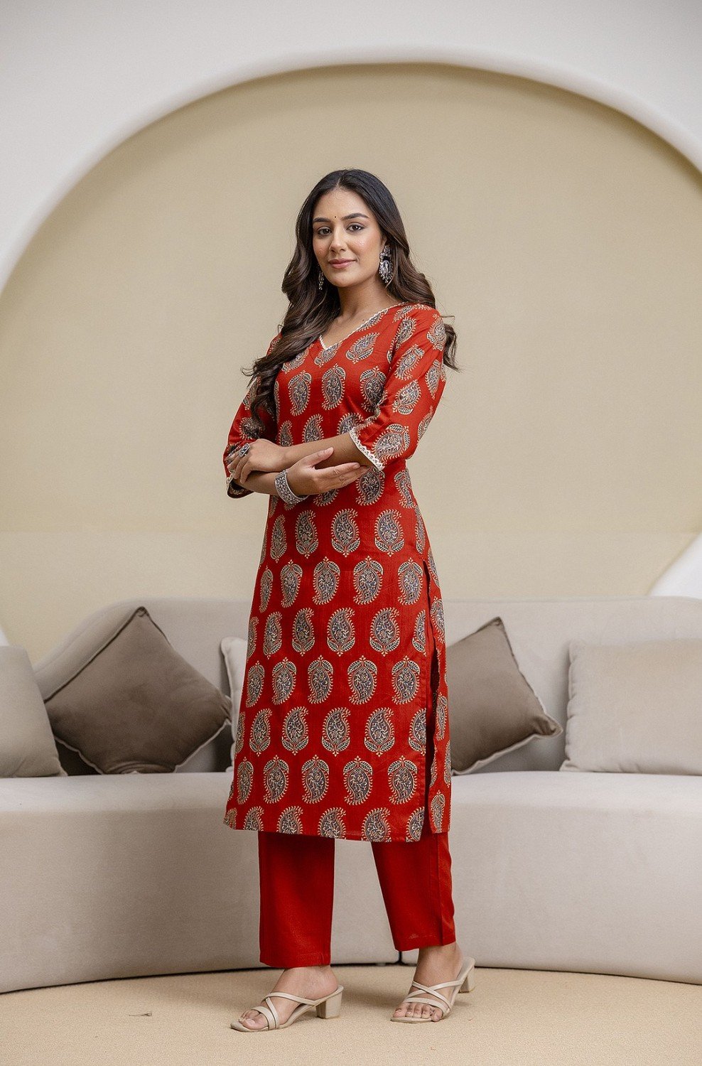Aarohi Kurti — Buta, Maroon